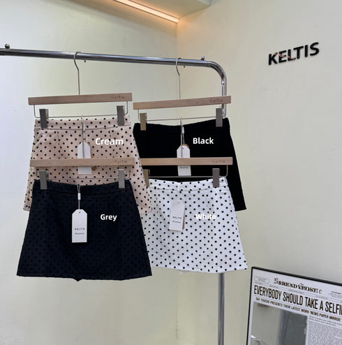 Polka Dot Mini Skirts